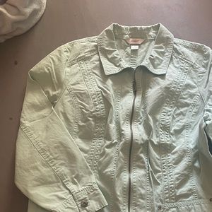 Check banks teal jacket size 1x